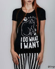 I Do What I Want Cat T Shirt