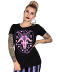 Pastel Goat Baphomet Graphic Tee