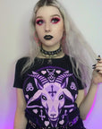 Pastel Goat Baphomet Graphic Tee