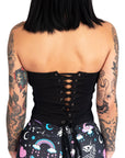 Hello Creepy Kitty Corset Tube Top