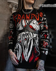 Death Metal Krampus Christmas Sweater