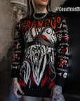 Death Metal Krampus Christmas Sweater