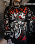 Death Metal Krampus Christmas Sweater