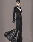 Black Lace Gothic Bell Bottom Pants