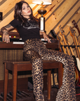 Wild Ride Leopard Bell Bottom Pants