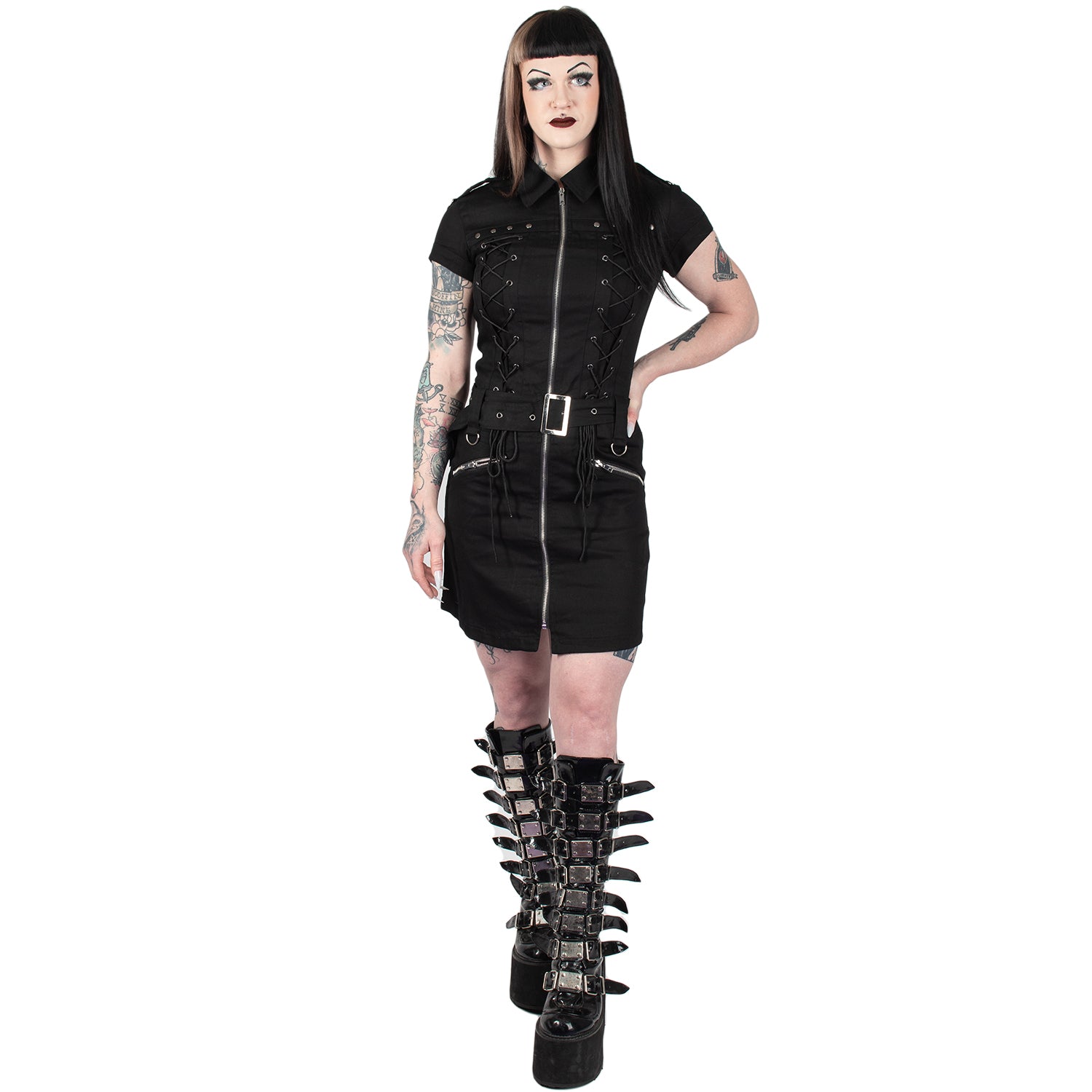 Orchid Bloom | Gothic Rope Mini Dress