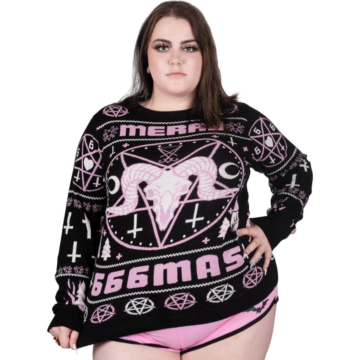 Too Fast | Christmas Sweater | Pink Merry 666mas