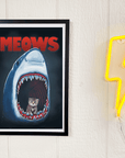 Too Fast | Poster Art Print | Vintage Meows Parody Movie Poster