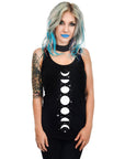 Too Fast | Racerback Tank Top | Phases Of The Moon & Stars