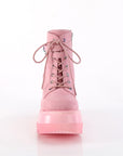 Demonia SHAKER-52 | Baby Pink  VeganSuede Ankle Boots