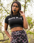 Too Fast | Baby Goth Cropped Baby Tee
