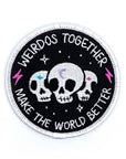 Too Fast | Band of Weirdos | Skull Weirdos Together Iron On Patch