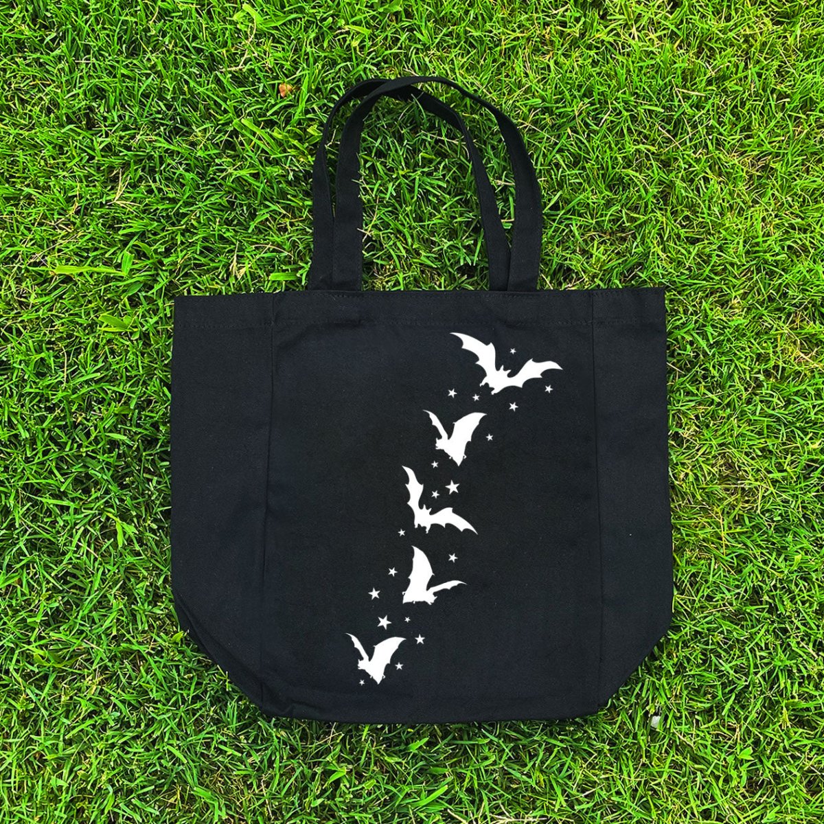 Too Fast | Bats and Stars Canvas Tote Bag