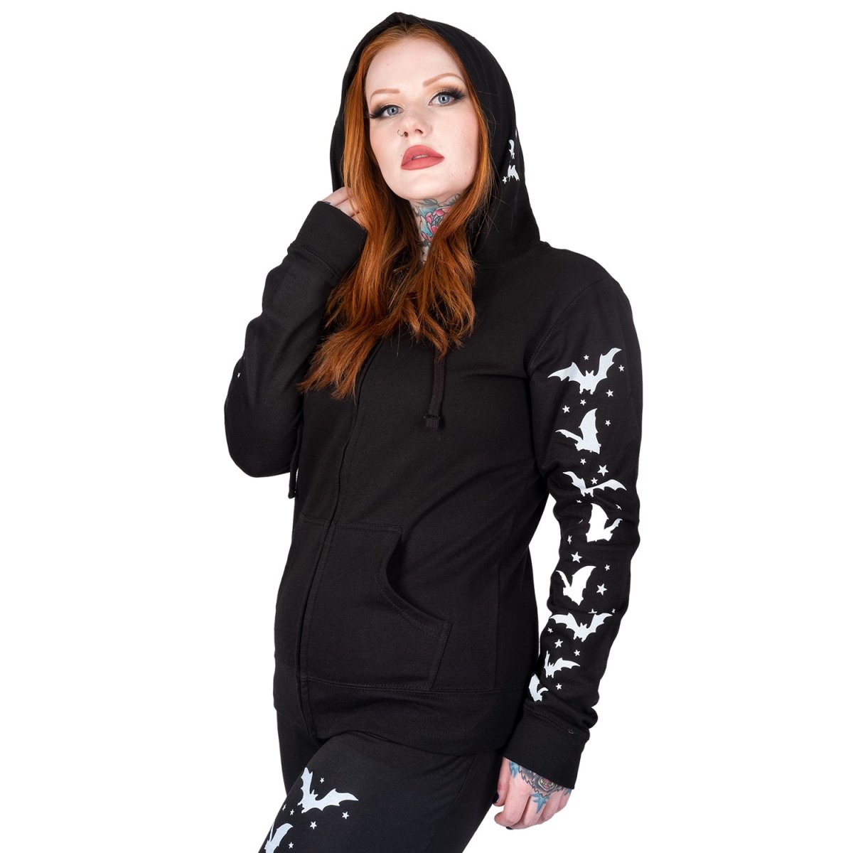 Bats and Stars Zip Hoodie – Too Fast