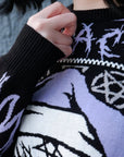 Too Fast | Black Metal Meme Knit Christmas Sweater