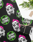 Too Fast | Black Metal Xmas Christmas Gift Wrapping Paper