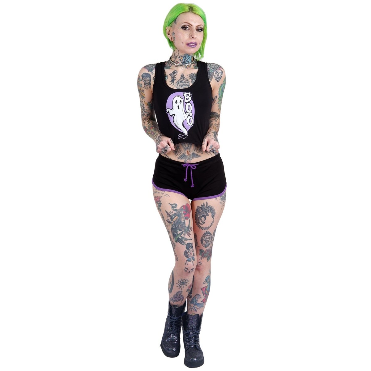 Too Fast | Boo! Spooky Ghost Cropped Tank Top