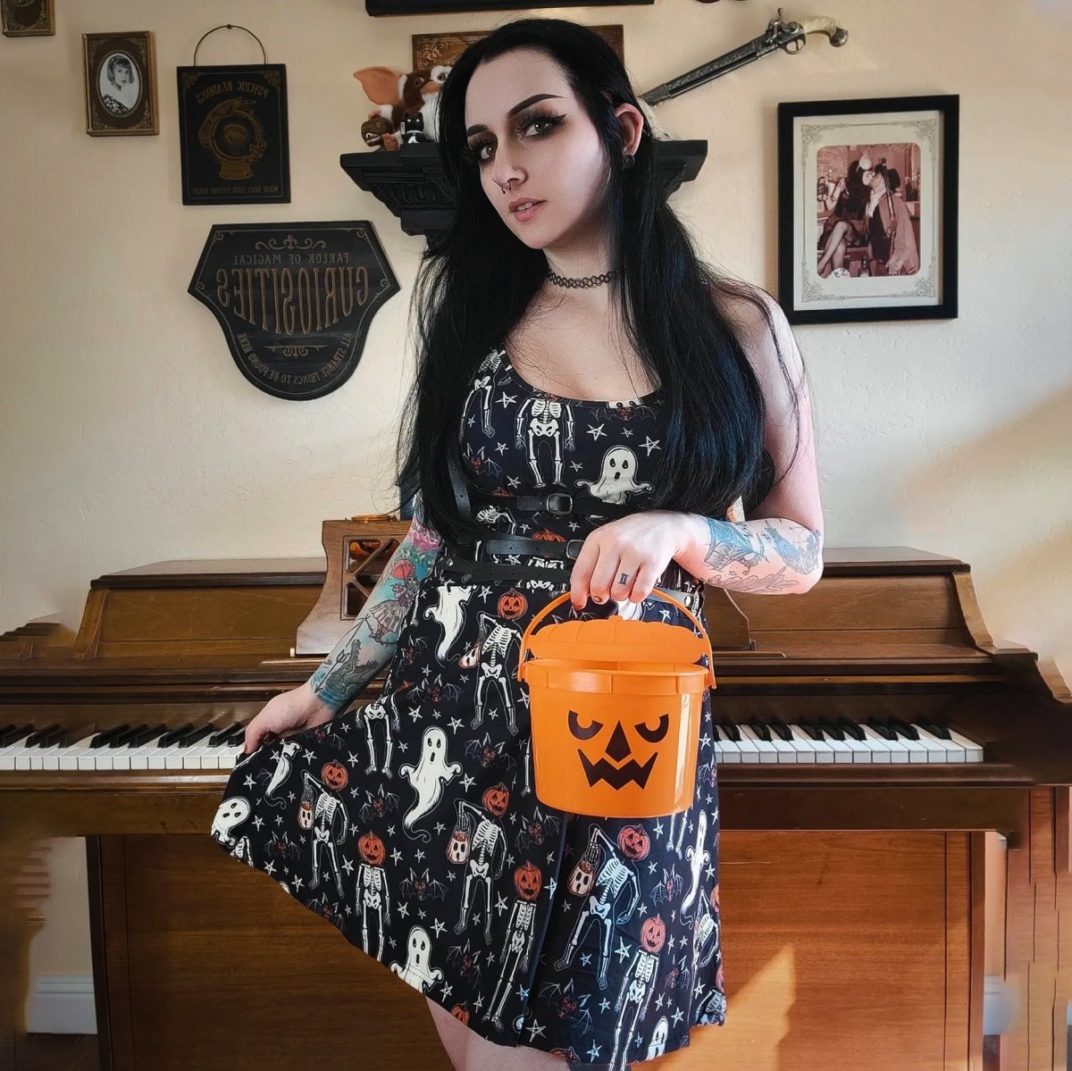 Halloween skater deals dress
