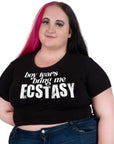 Too Fast | Boy Tears Bring Me Ecstasy Cropped Baby Tee