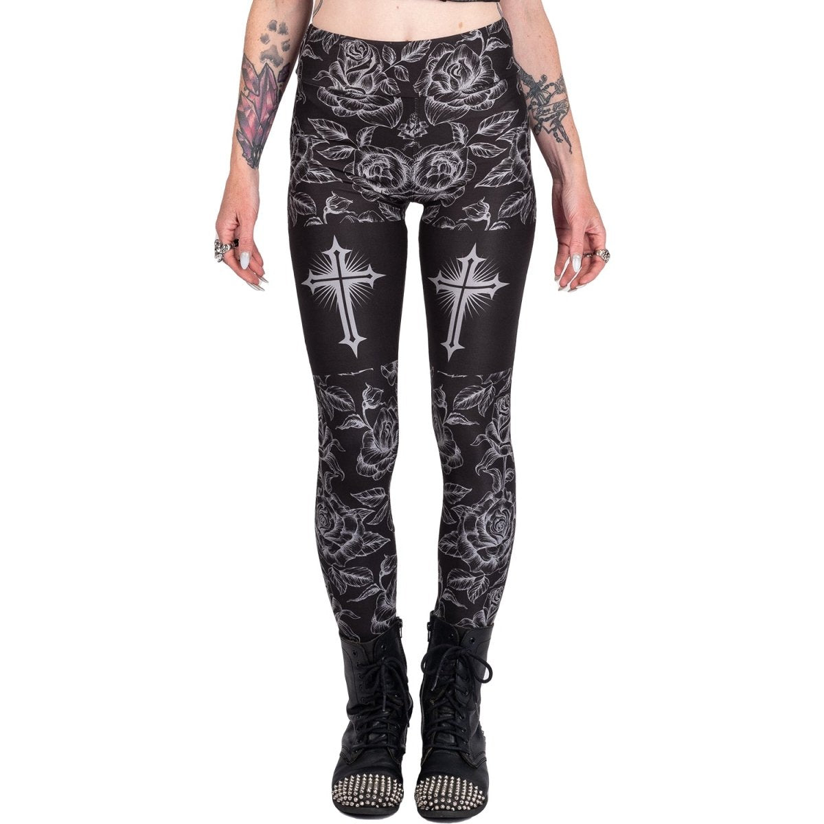 Black Criss Cross HW Ninja Pants - Limited