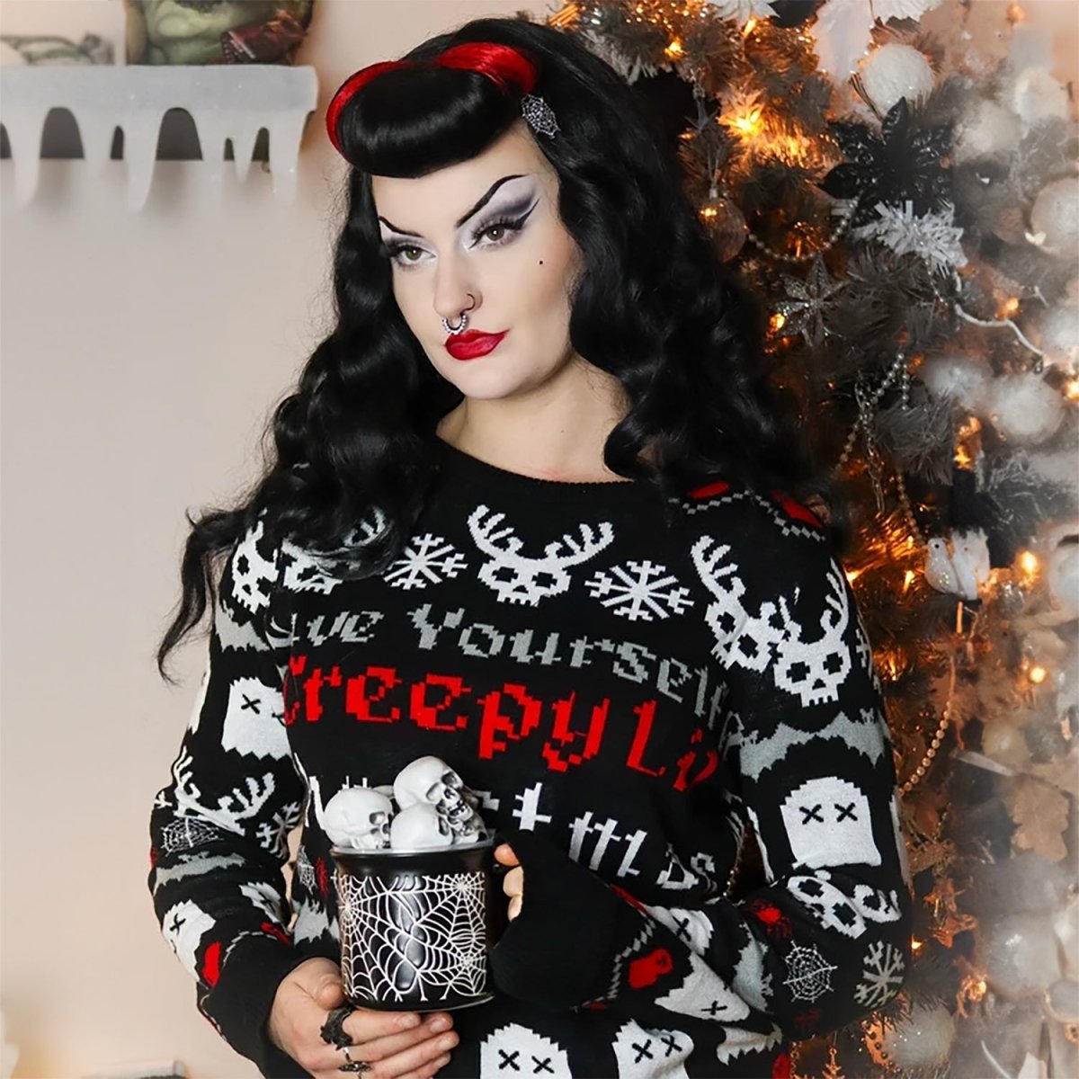 Too Fast | Creepy Lil Christmas Knit Sweater