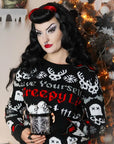 Too Fast | Creepy Lil Christmas Knit Sweater