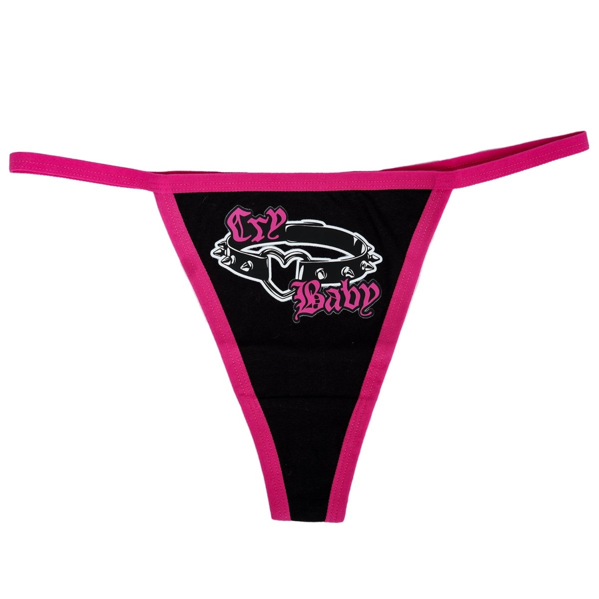 Too Fast | Cry Baby Spiked Collar Thong Underwear