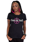 Too Fast | Cute As Hell Pentagram Womens Graphic T Shirt