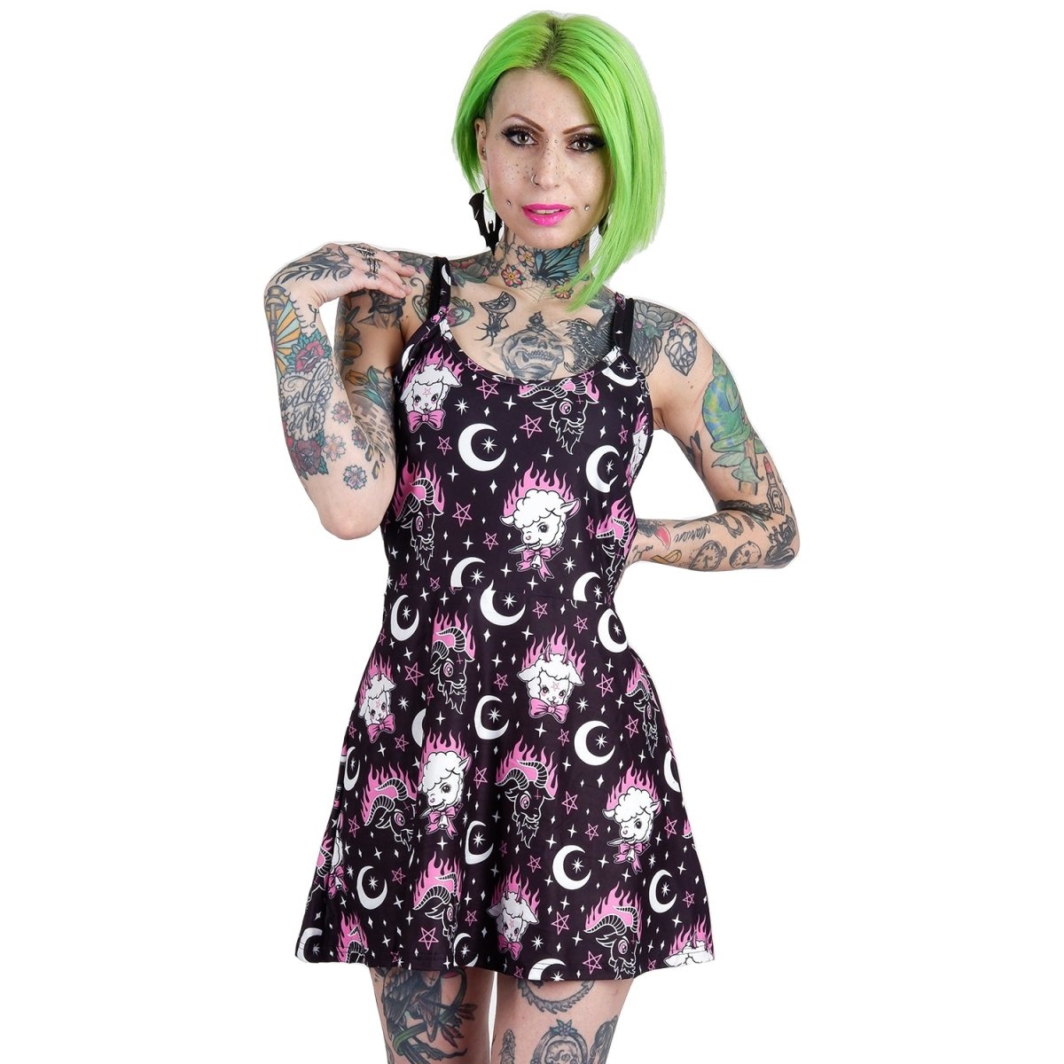 Too Fast | Cute Baby Demon Goats Skater Dress