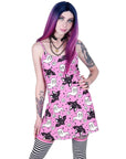 Too Fast | Cute Ghost And Bat Skater Dress
