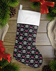 Too Fast | Cute Skeleton Hearts Holiday Christmas Stocking
