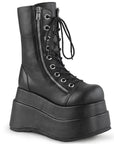 Too Fast | Demonia Bear 265 | Black Vegan Leather Women's Mid Calf Boots
