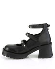 Too Fast | Demonia BRATTY-30 | Black Vegan Leather Platform Shoes