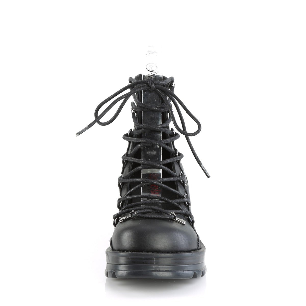 Too Fast | Demonia Bratty 32 | Black Vegan Leather Women&#39;s Platform Shoes