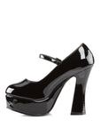 Too Fast | Demonia Dolly 50 | Black Patent Leather Women's Mary Janes