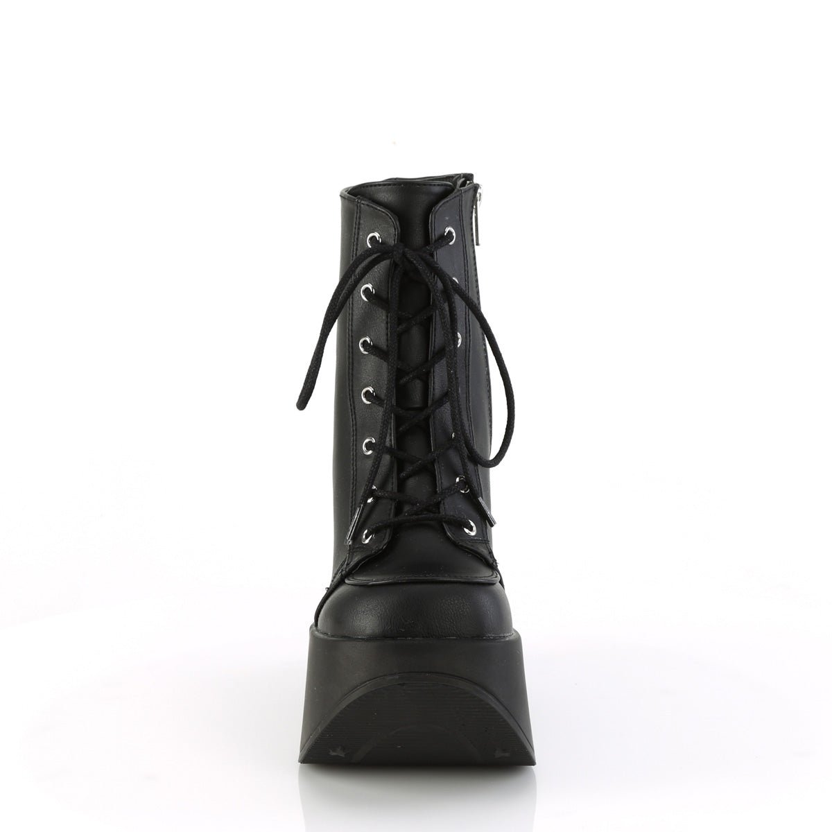 Too Fast | Demonia Dynamite 106 | Black Vegan Leather Women&#39;s Ankle Boots