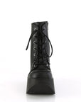 Too Fast | Demonia Dynamite 106 | Black Vegan Leather Women's Ankle Boots