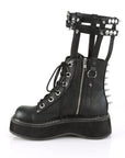 Too Fast | Demonia Emily 357 | Black Vegan Leather Women's Ankle Boots