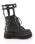 Too Fast | Demonia Emily 357 | Black Vegan Leather Women's Ankle Boots