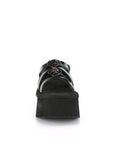 Too Fast | Demonia FUNN-15 | Black Patent Leather Sandals