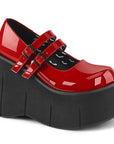 Too Fast | Demonia KERA-08 | Red Patent Leather Mary Janes