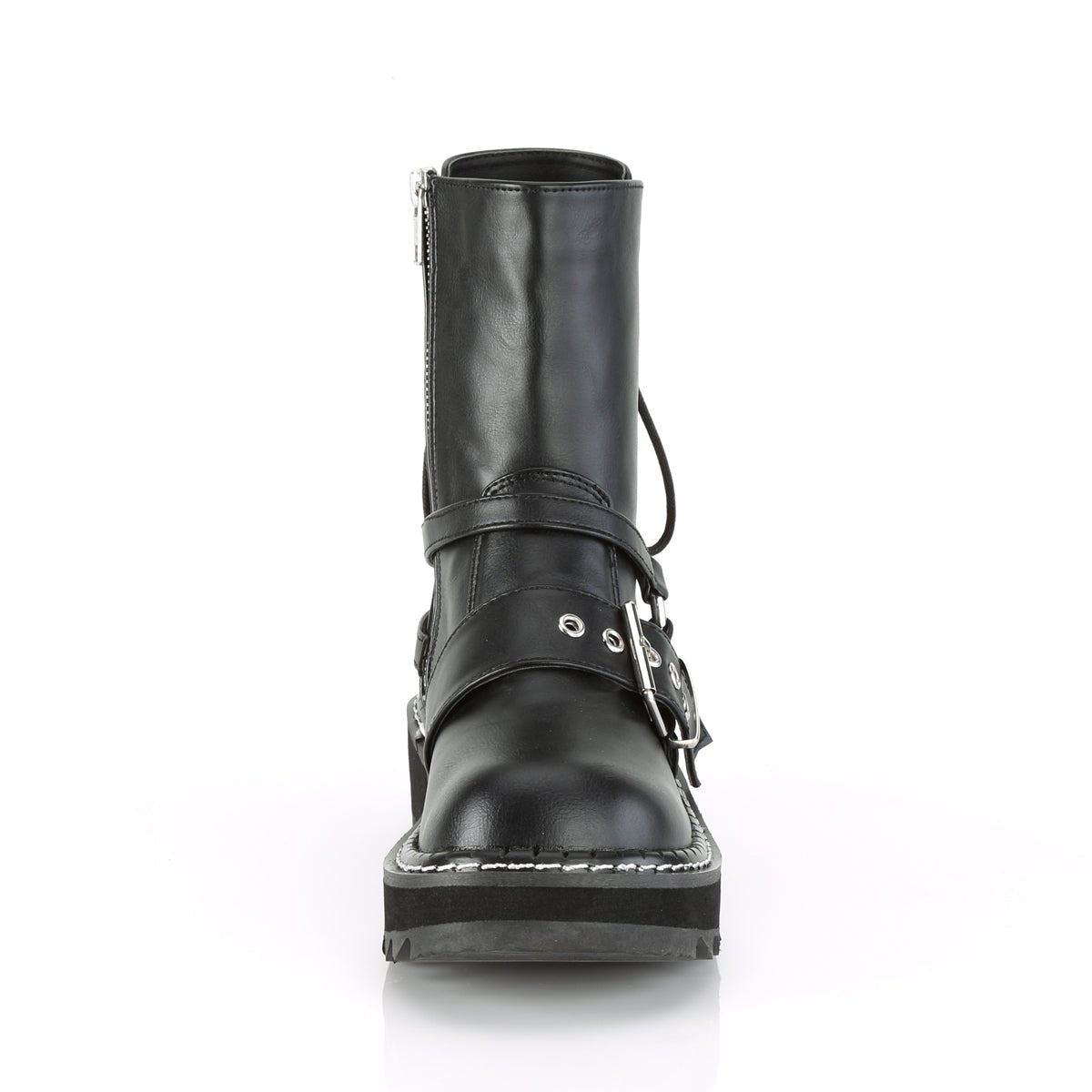 Too Fast | Demonia Lilith 210 | Black Vegan Leather Women's Ankle Boots