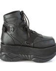 Too Fast | Demonia Neptune 181 | Black Vegan Leather Unisex Platform Boots