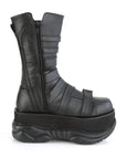 Too Fast | Demonia Neptune 210 | Black Vegan Leather Unisex Platform Boots
