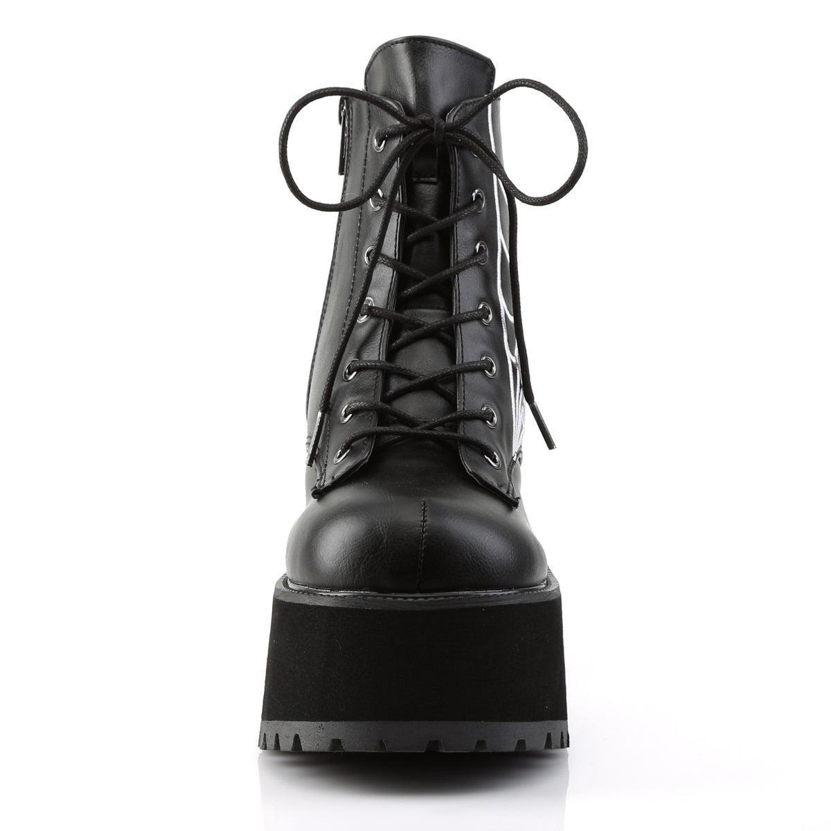 Too Fast | Demonia Ranger 105 | Black Vegan Leather Women&#39;s Ankle Boots
