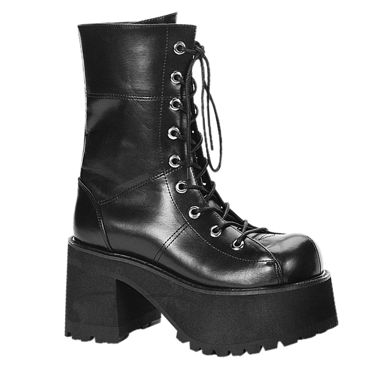 Too Fast | Demonia Ranger 301 | Black Vegan Leather Women&#39;s Ankle Boots