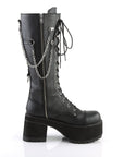 Too Fast | Demonia Ranger 303 | Black Faux Leather Unisex Platform Boots