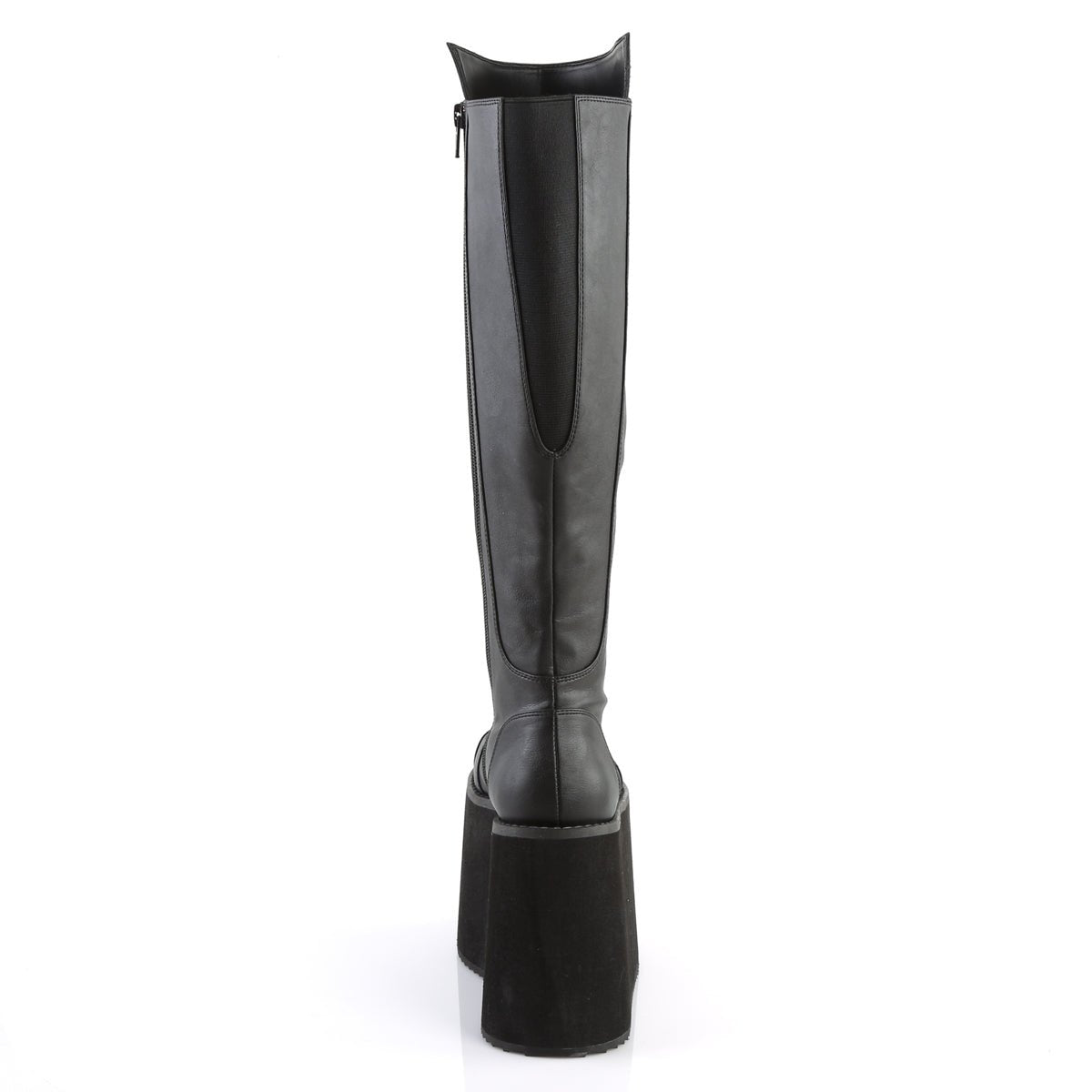 Too Fast | Demonia Rot 13 | Black Faux Leather Women&#39;s Knee High Boots
