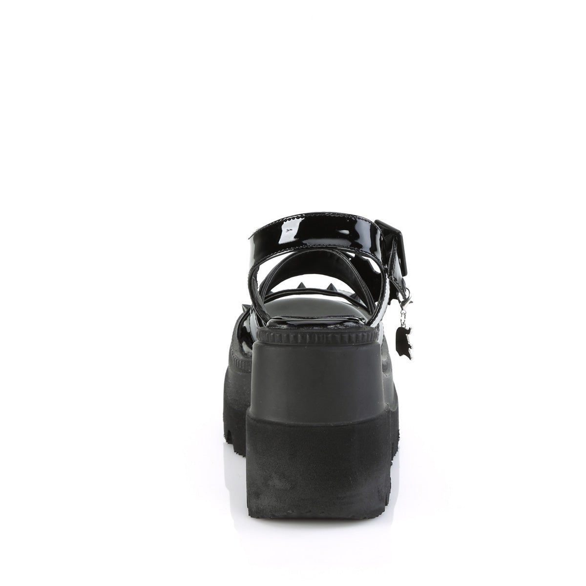 Too Fast | Demonia Shaker 13 | Black Patent Leather Women's Sandals