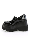 Too Fast | Demonia SHAKER-23 | Black Patent Leather Mary Janes